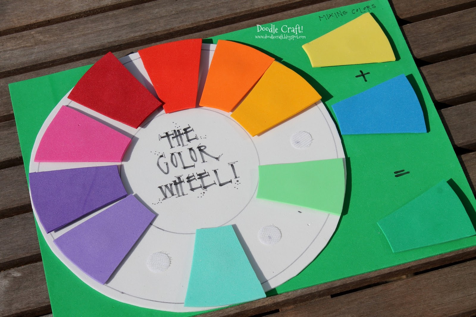 Doodlecraft: Fun Foam Color Wheel Teaching Aid!