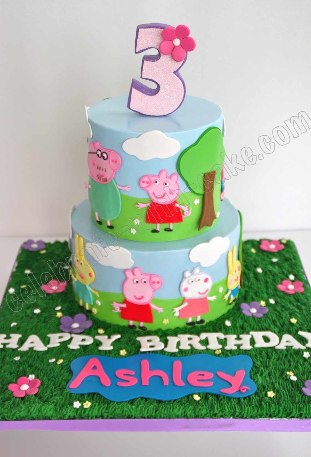 Celebrate With Cake Peppa Pig 2 Tier Cake
