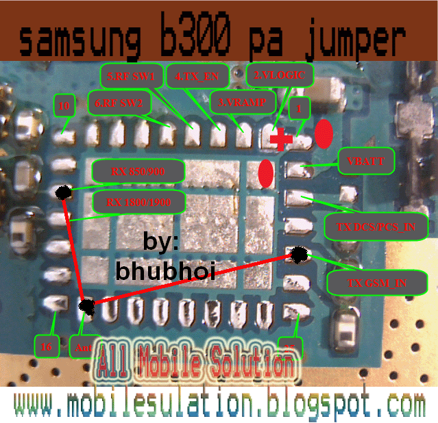 حل مشكلة شبكة سامسونج B300 Samsung+b300+pa+jumper
