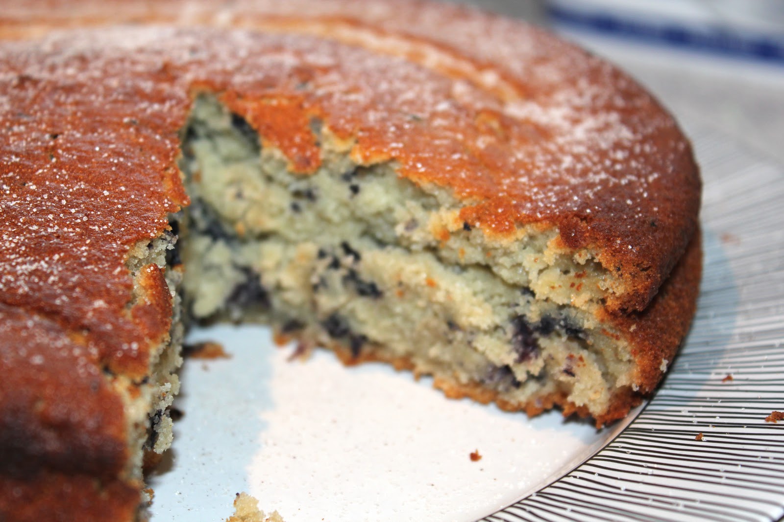 Imogen Foxy Locks Easy Blueberry Cake + Cinnamon Sugar Dusting Recipe
