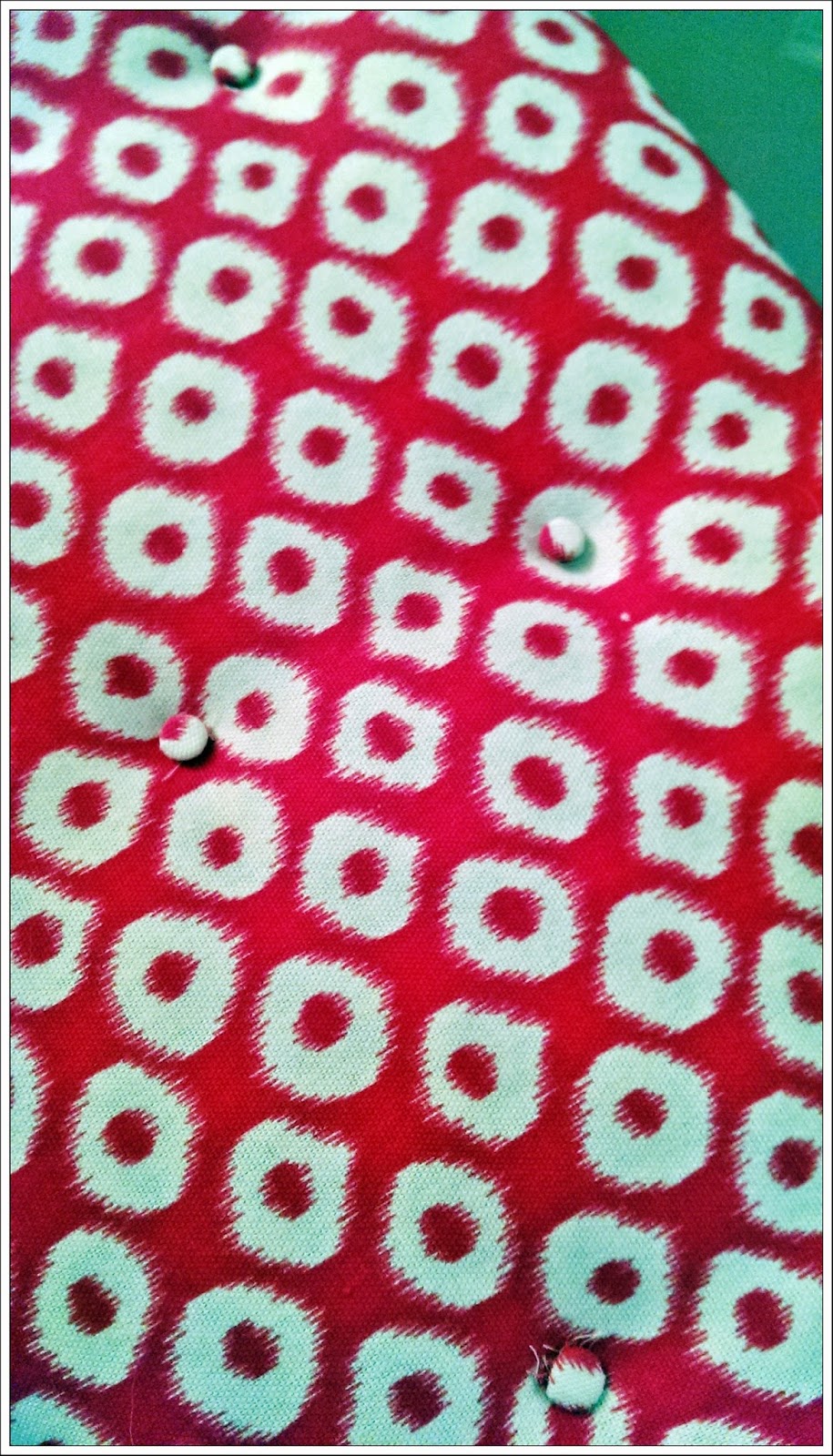 Megmade Creations How to Reupholster, Recover Ottoman, Footstool with