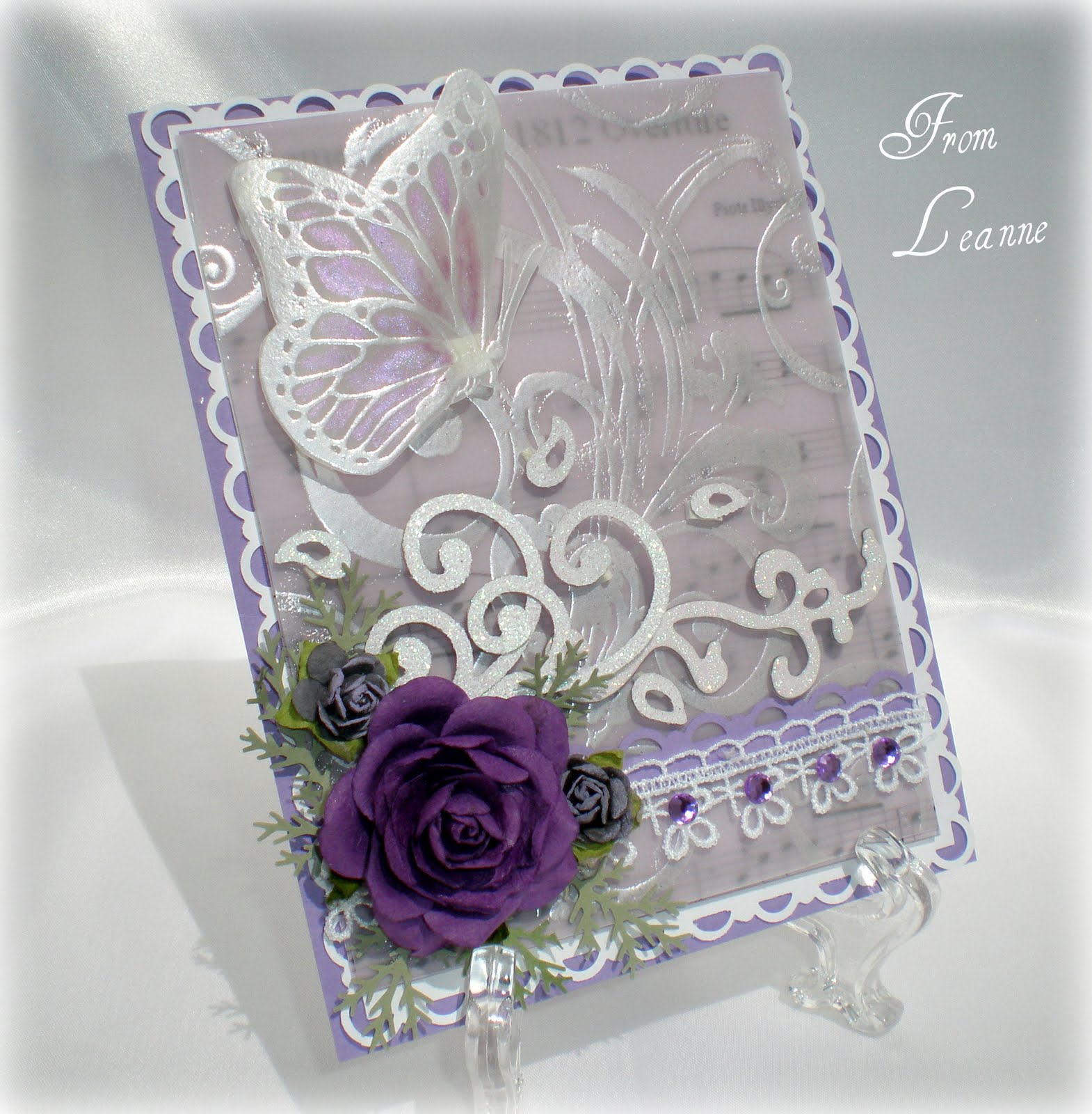 Stamping A Little Sunshine Heat Embossing on Vellum...