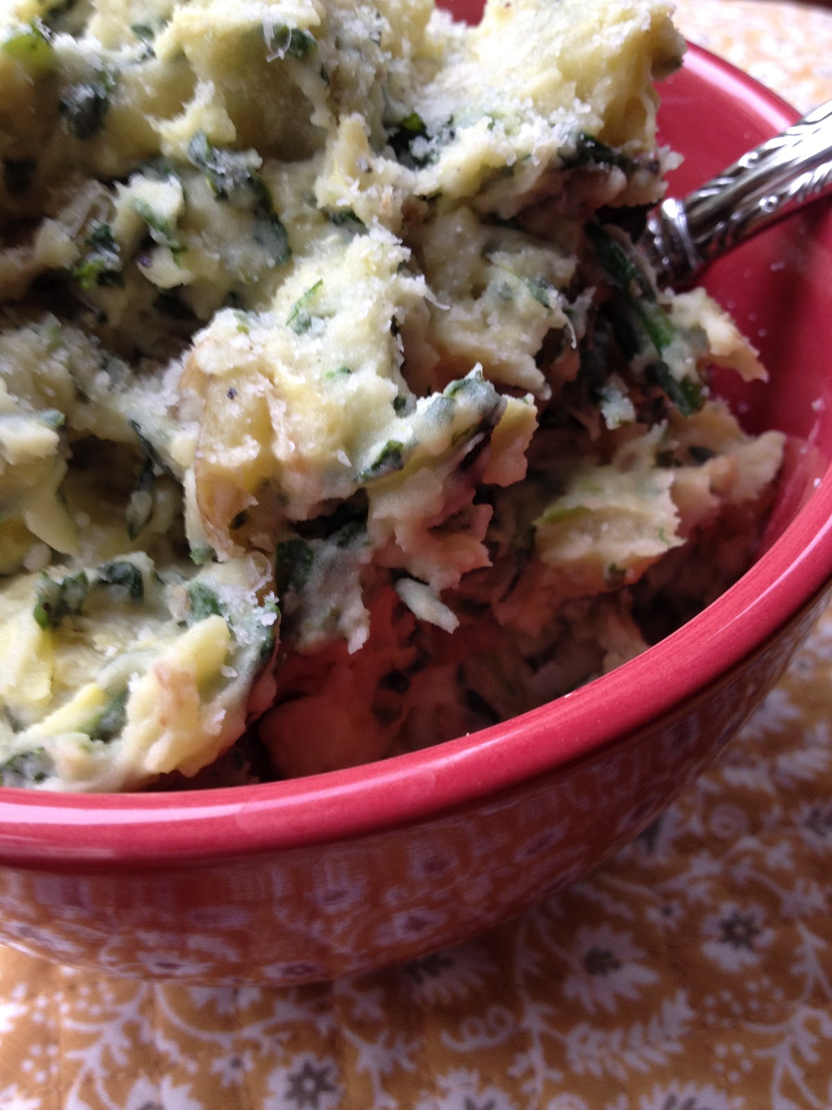 The Good Eatah Spinach Artichoke Dip Mashed Potatoes
