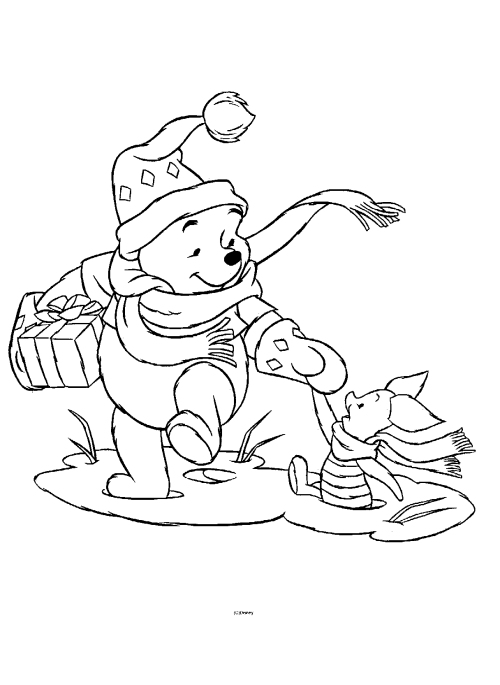 Walt Disney Coloring Pages Winnie The Pooh and Friends
