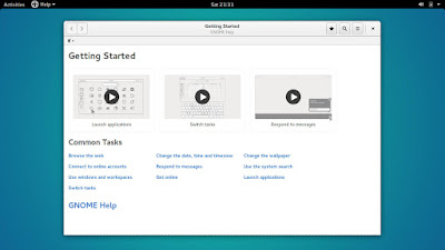 Ubuntu GNOME welcome screen