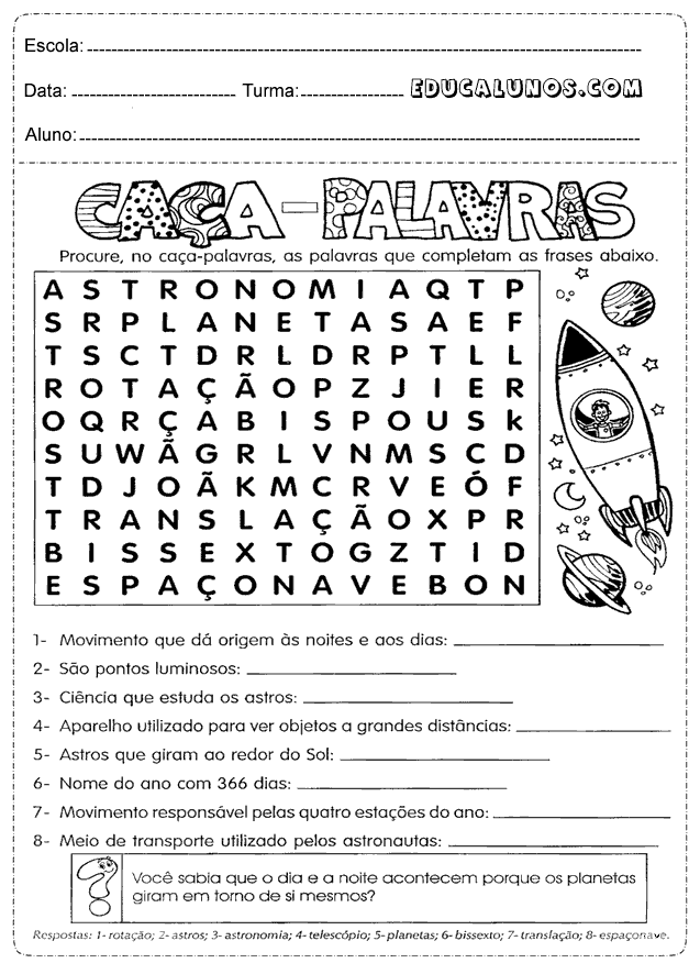Caça palavras