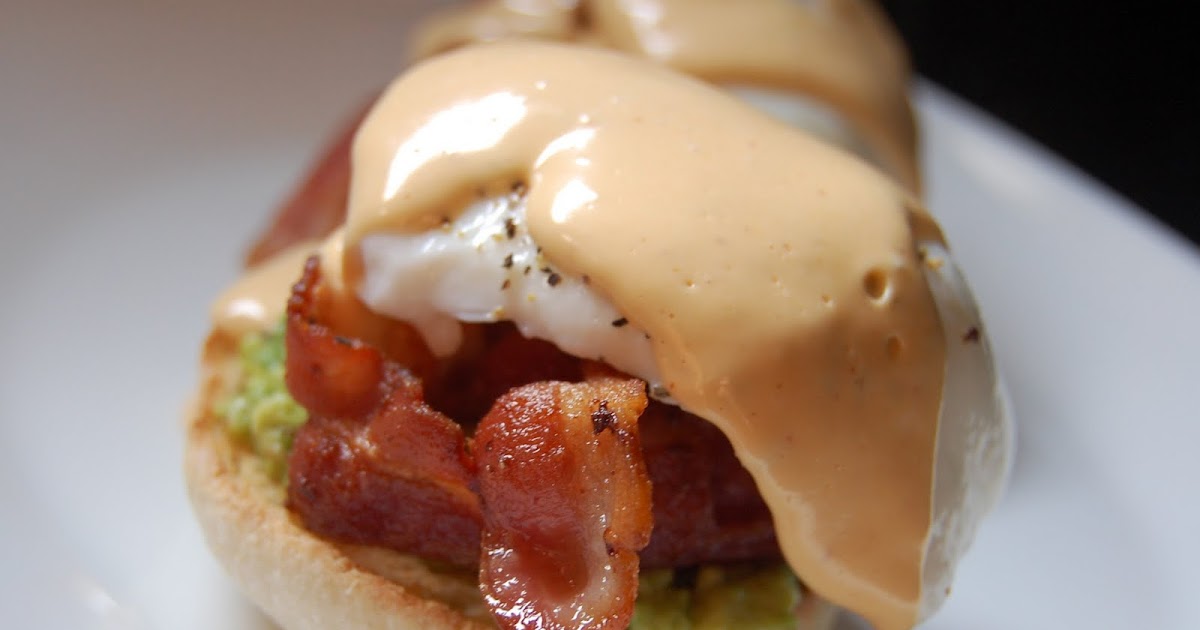 Cassie Craves Avocado Eggs Benedict with Chipotle Hollandaise