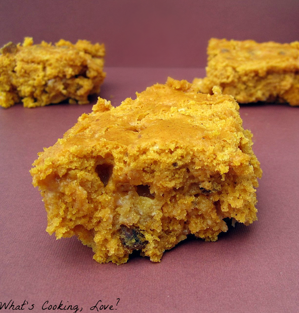 White Chocolate Walnut Pumpkin Bars Whats Cooking Love?