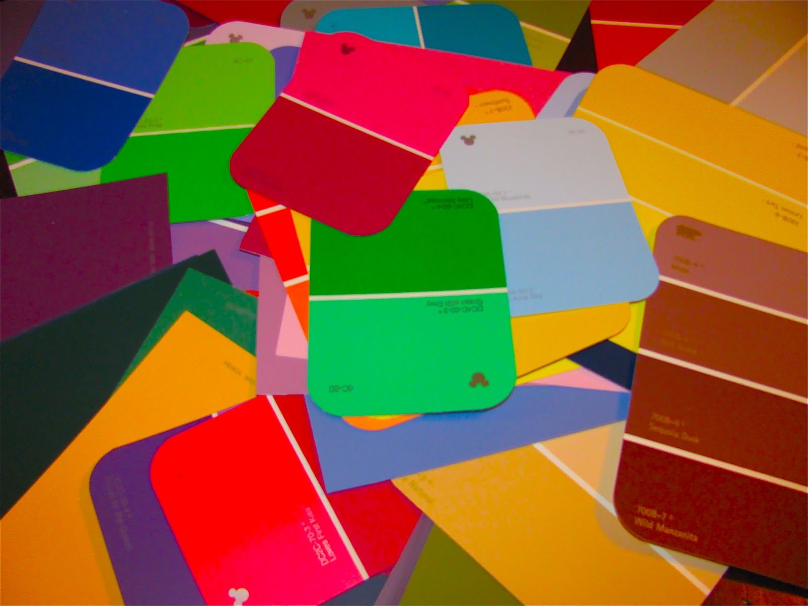 color chips paint