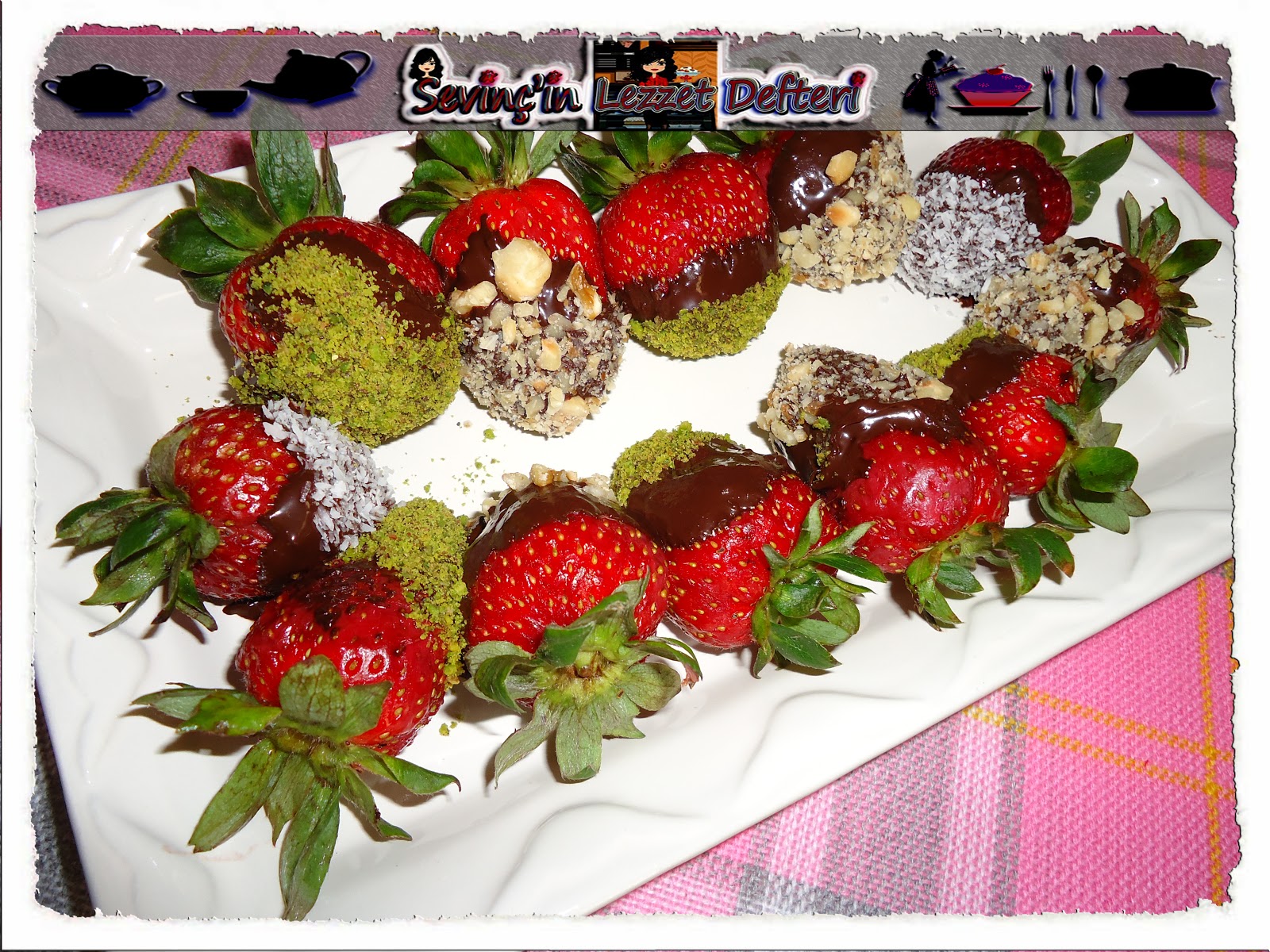 Sevinç�in Lezzet Defteri Çikolata Soslu Çilek