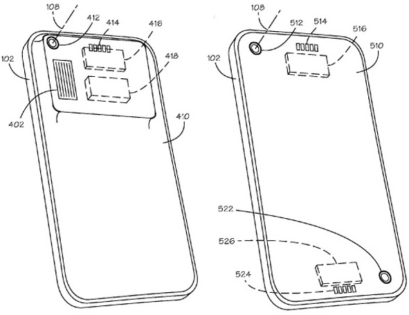 Swappable camera lens on iPhone's patent by Apple.