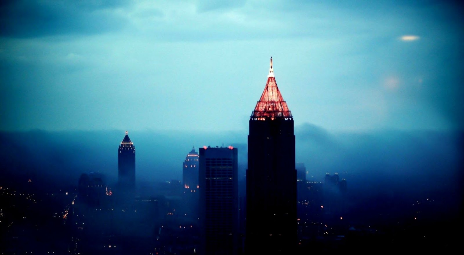 Sunrise Cityscape Fog Atlanta Morning Lights wallpaper 1920x1080 Sunrise Cityscape Fog Atlanta Morning Lights wallpaper 1920x1080