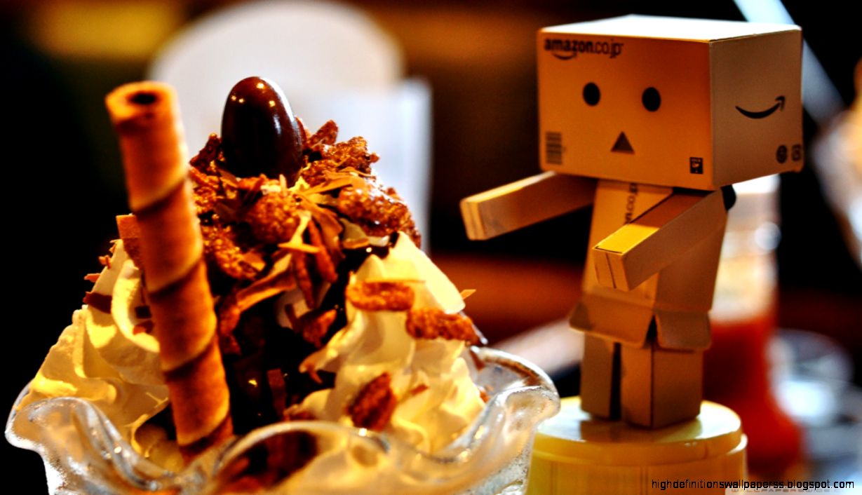 Danbo Loves Ice Cream HD desktop wallpaper High Definition Danbo Loves Ice Cream HD desktop wallpaper High Definition