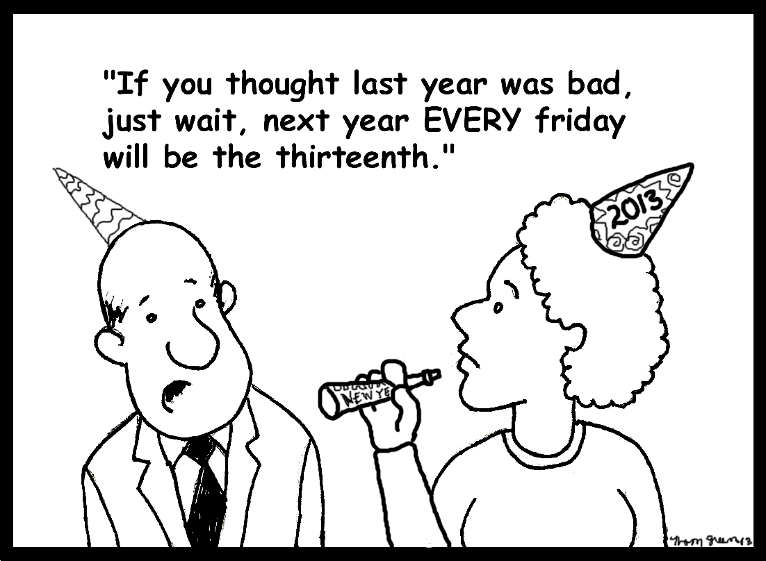 Happy New Year by Thom Green Cartoon