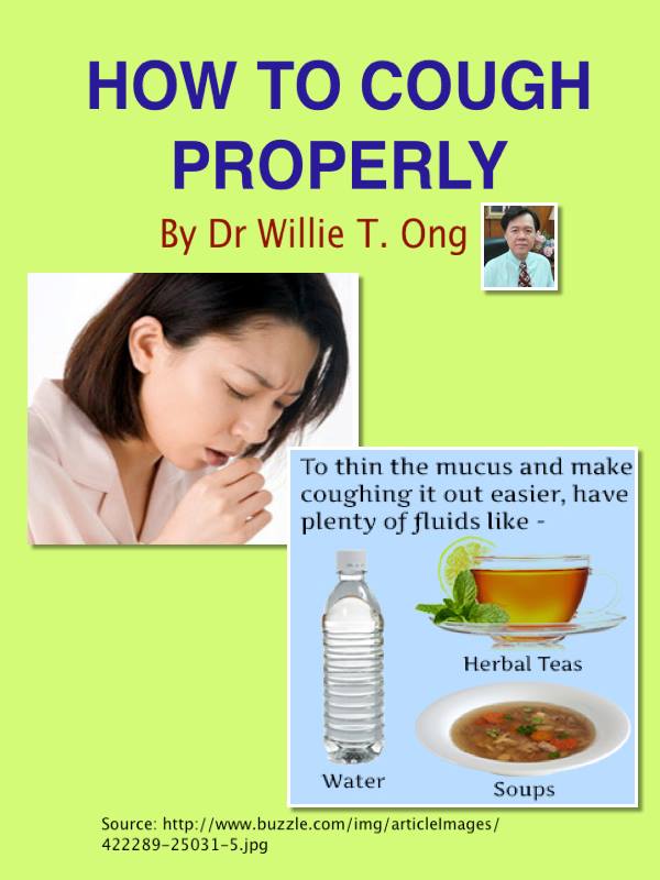 Health Tips How To Cough Out Phlegm By Dr Willie Ong