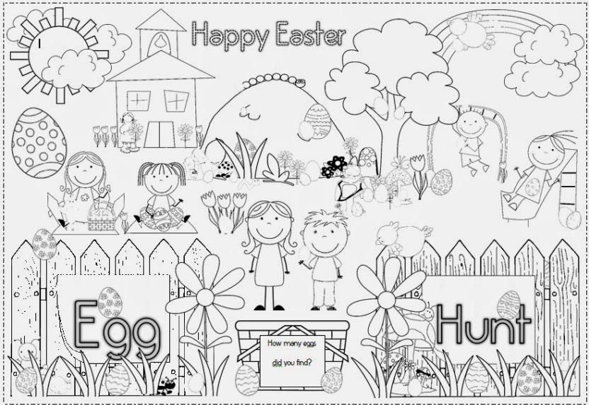 Free download coloring page for Easter 