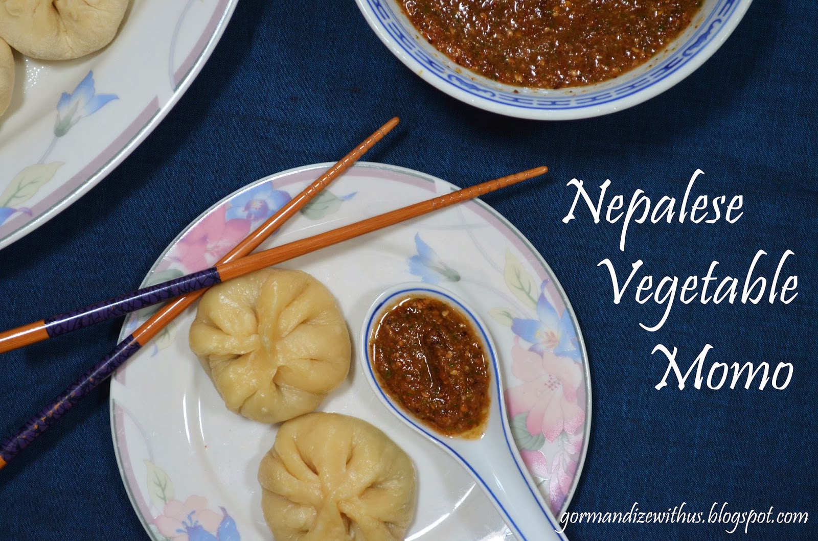 Gormandize Nepalese Vegetable Momo with Chilli Sesame Dipping Sauce