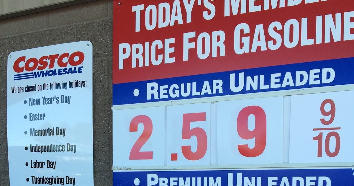 Current Costco Gas Prices (Feb. 21, 2015 Redwood City, CA) Costco