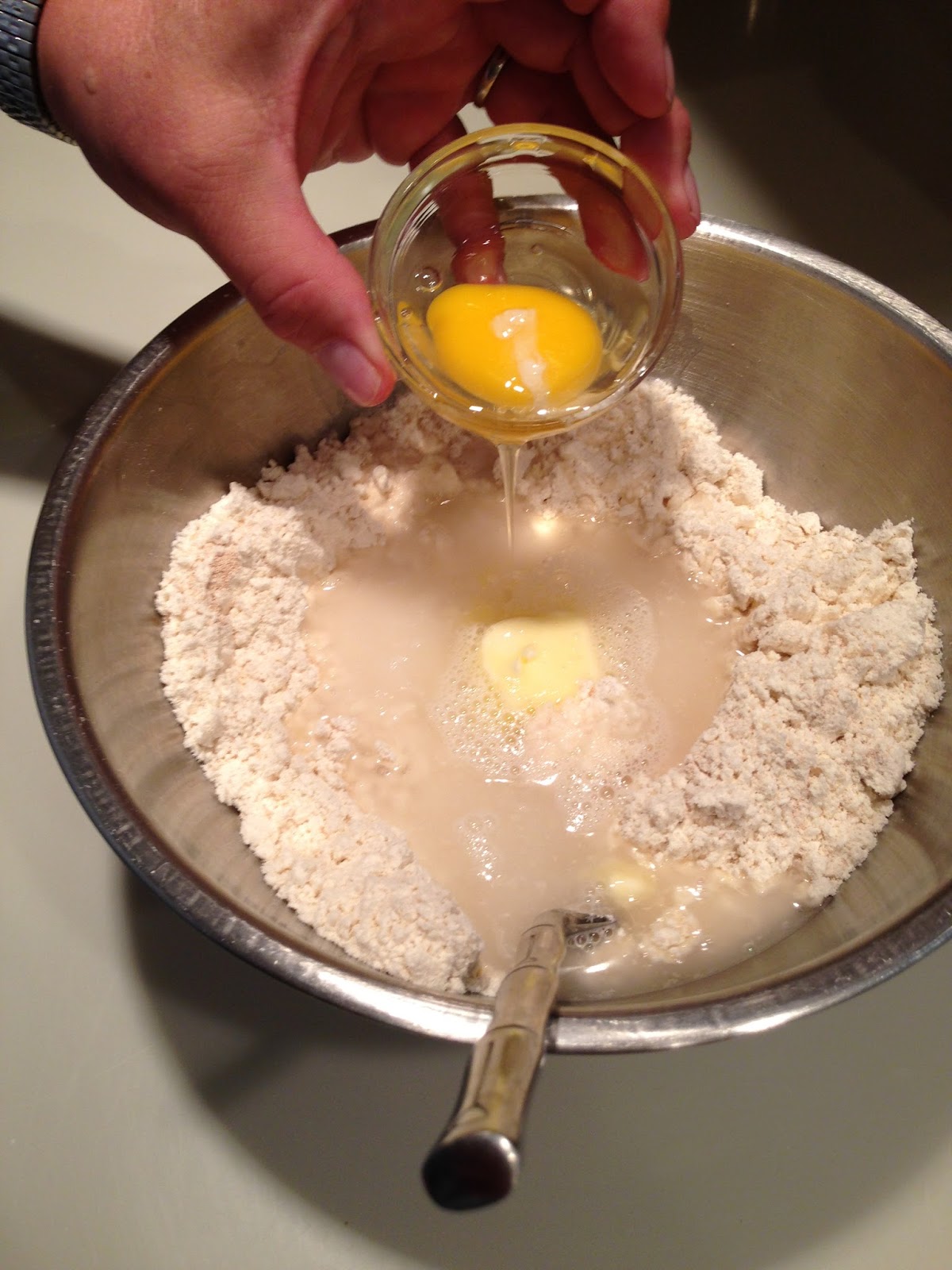 The Swedish Chef Frosted Cheesy Garlic Herb Yeast Buns