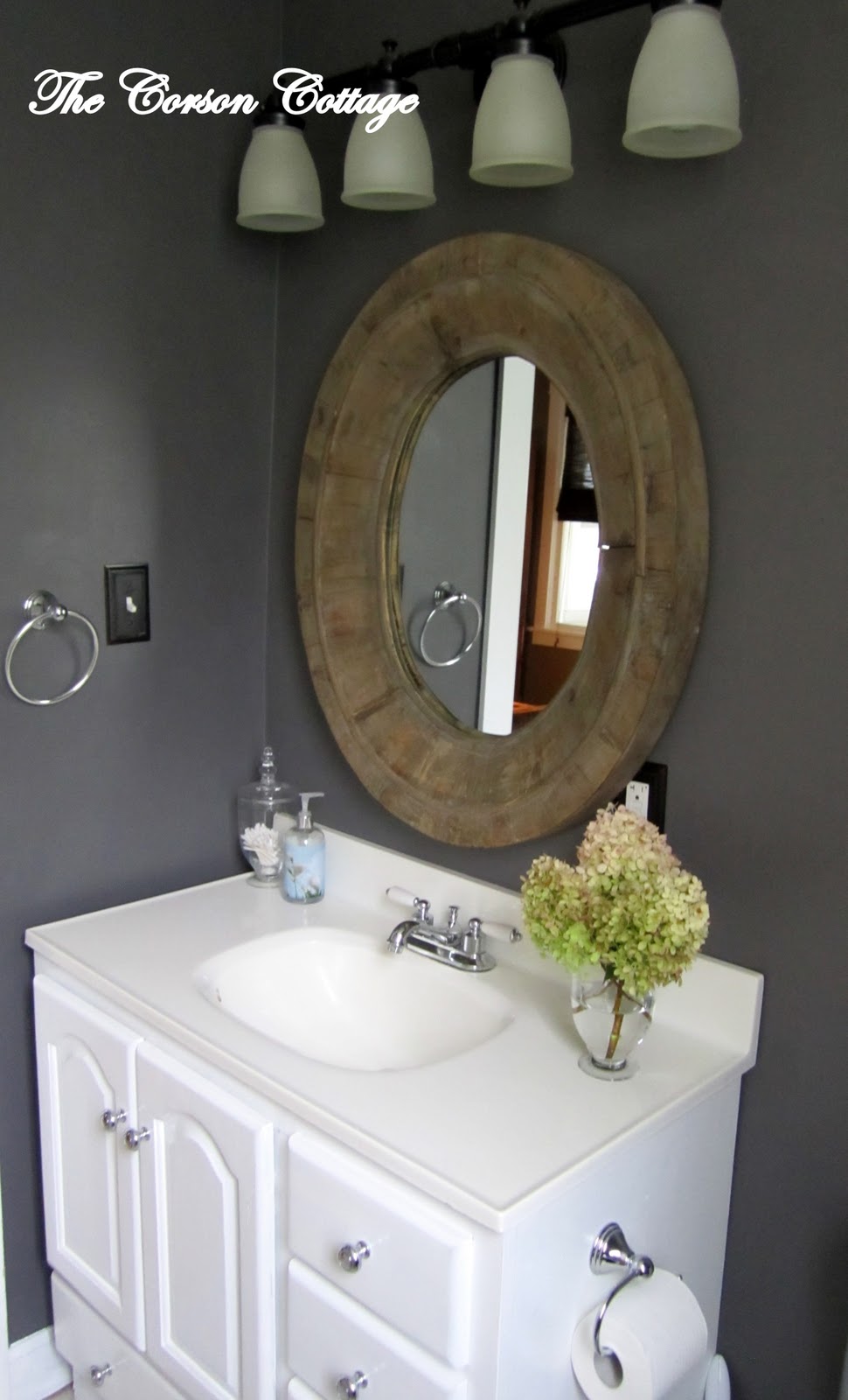 Remodelaholic | Granite Gray Bathroom Reveal