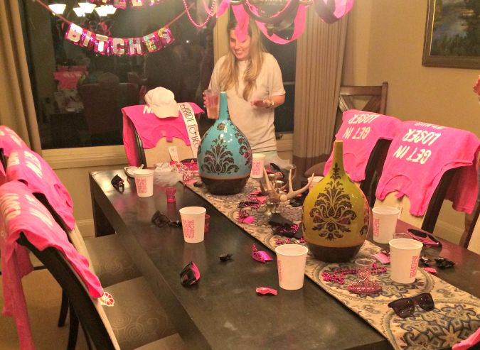 you can't sit with us mean girls themed bachelorette party