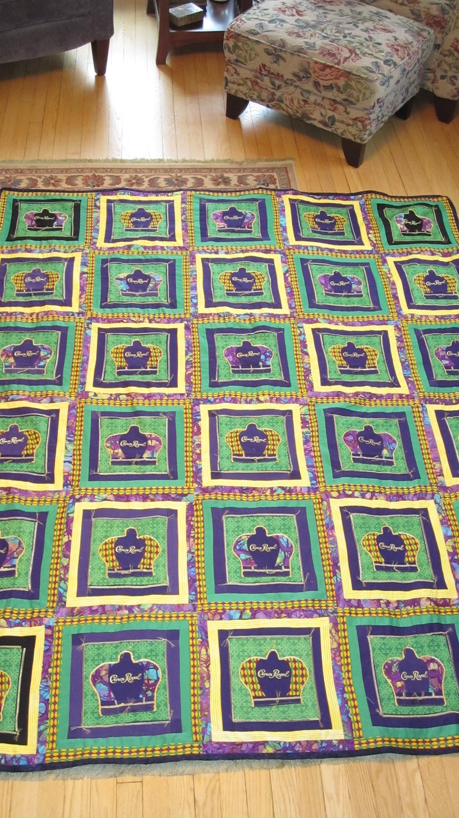 Sagacious Souls Making a Crown Royal Quilt