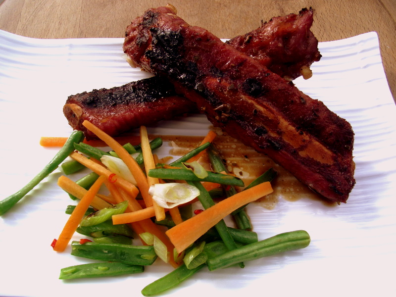 Calso Cooks from the Sustainable Larder Sticky Bacon Ribs