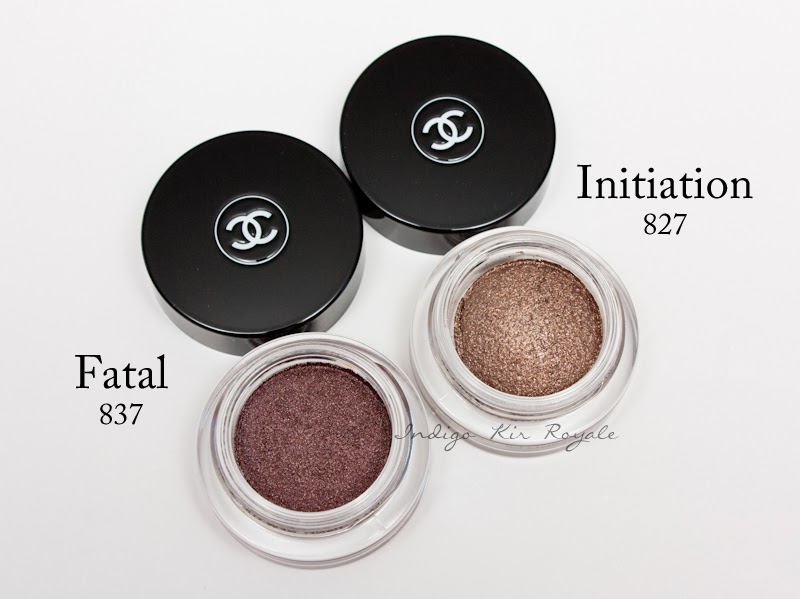 Indigo Kir Royale: CHANEL ILLUSION D'OMBRE IN 'INITIATION' (827) & 'FATAL' ( 837)