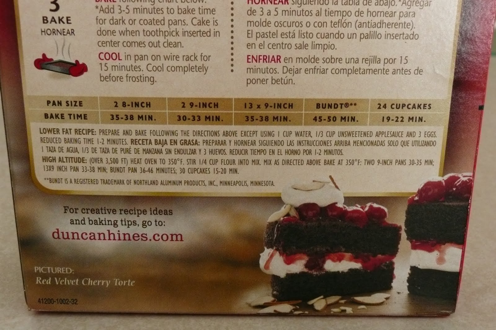 Dinner Time Ideas Cake Mixes Regular vs. Low Fat Recipe