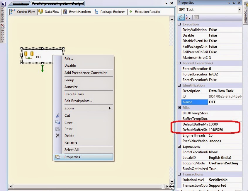 Satish MSBI World How will you calculate the Buffersize and How many Buffers are used to insert