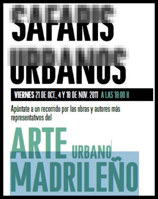Cartel Safaris Urbanos Instituto Cervantes