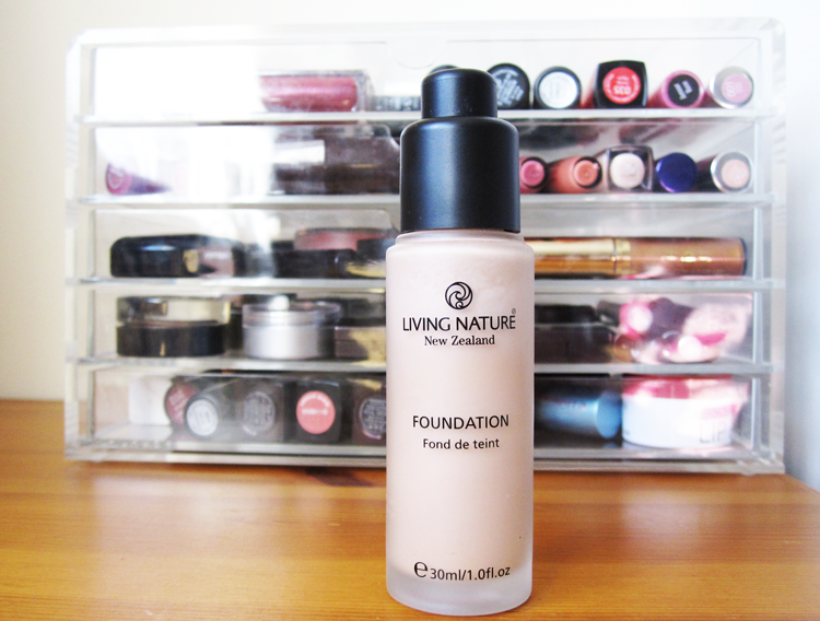 Review & Swatches Living Nature Foundation in Pure Beige We Were