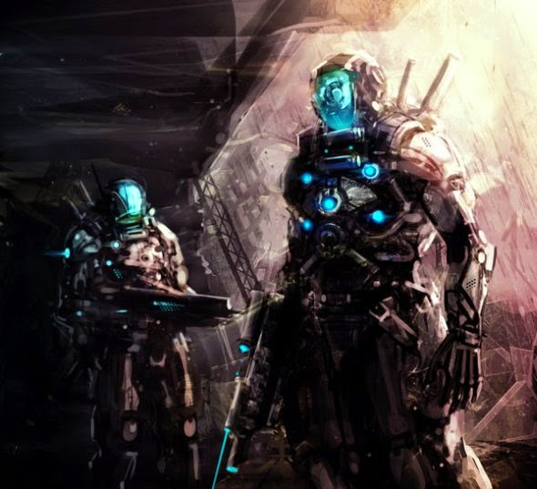 As ilustrações de ficção científica de Vincentius Matthew Vincentius Matthew deviantart ilustrações ficção científica robôs futuristas sombrio