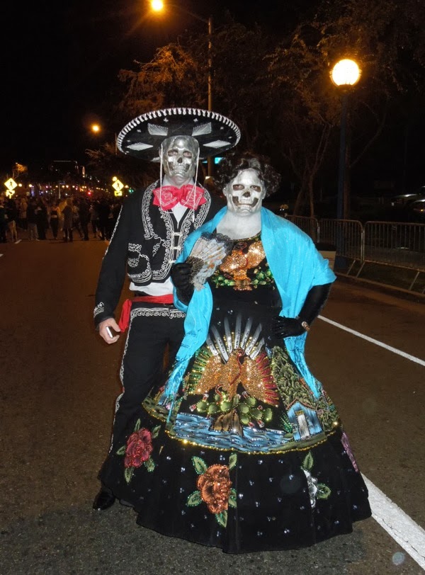 Dia de los Muertos costumes West Hollywood Halloween Carnaval