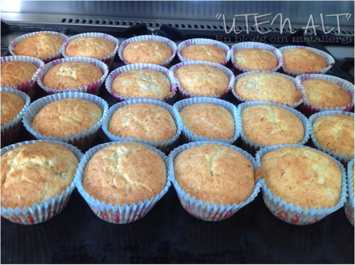 "Uten alt" Bananmuffins