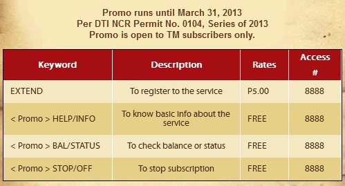 extend tm promo mechanics favorite register extra enjoy
