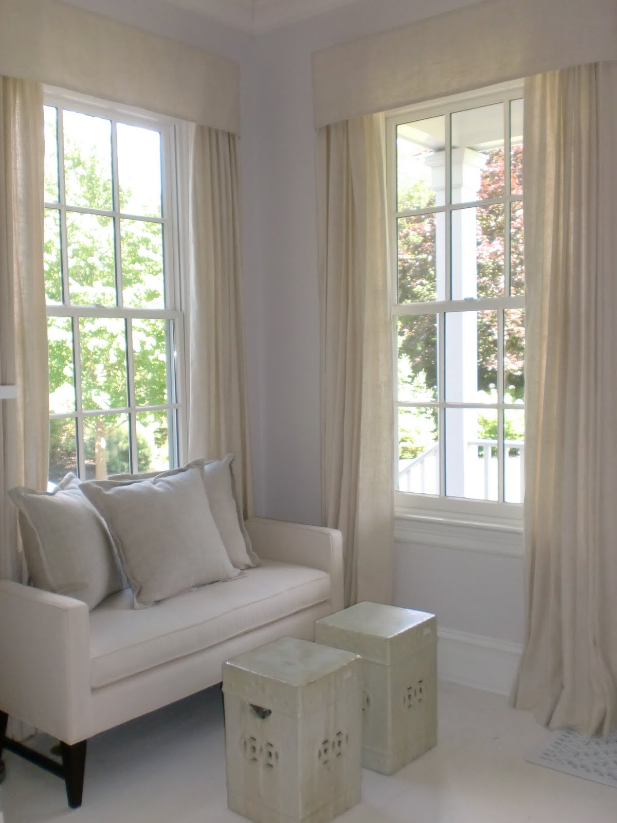 Jeanne Salucci Interior Design Window Treatments Linen French