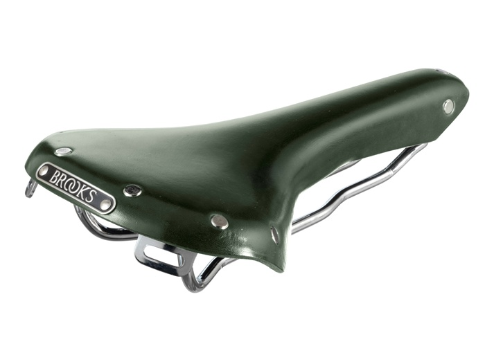 brooks b17 green