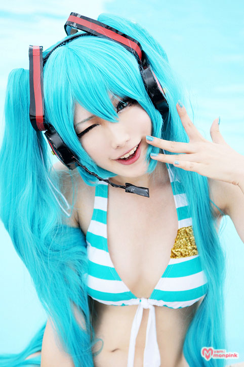 CosRain.Com Mon＇s COSPLAY - Miku Hatsune  