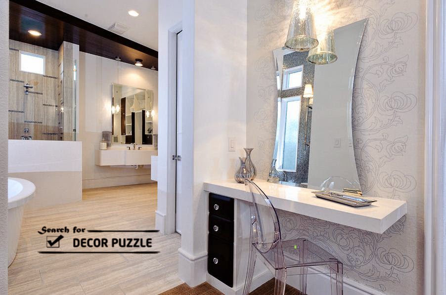Latest Modern Dressing Table Designs with mirror for bedroom 2015