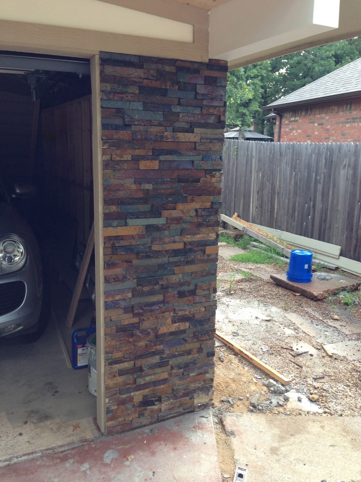 The River Leen House Finishing The Garage Door