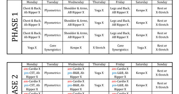 Ab Ripper X Workout List Ab ripper x workout list Ab Ripper X Workout List Ab ripper x workout list
