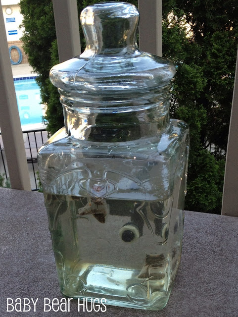 glass tea jar in the sun