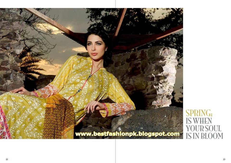 Summer Lawn Collection 2014 by Sobia Nazir-(www.bestfashionpk.blogspot.com) Summer Lawn Collection 2014 by Sobia Nazir