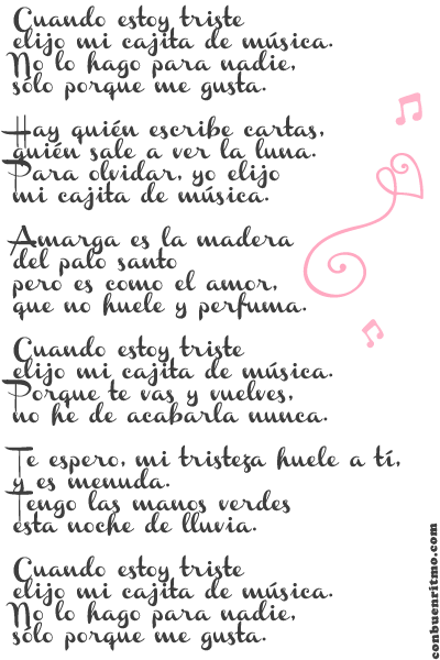 poesía de la música