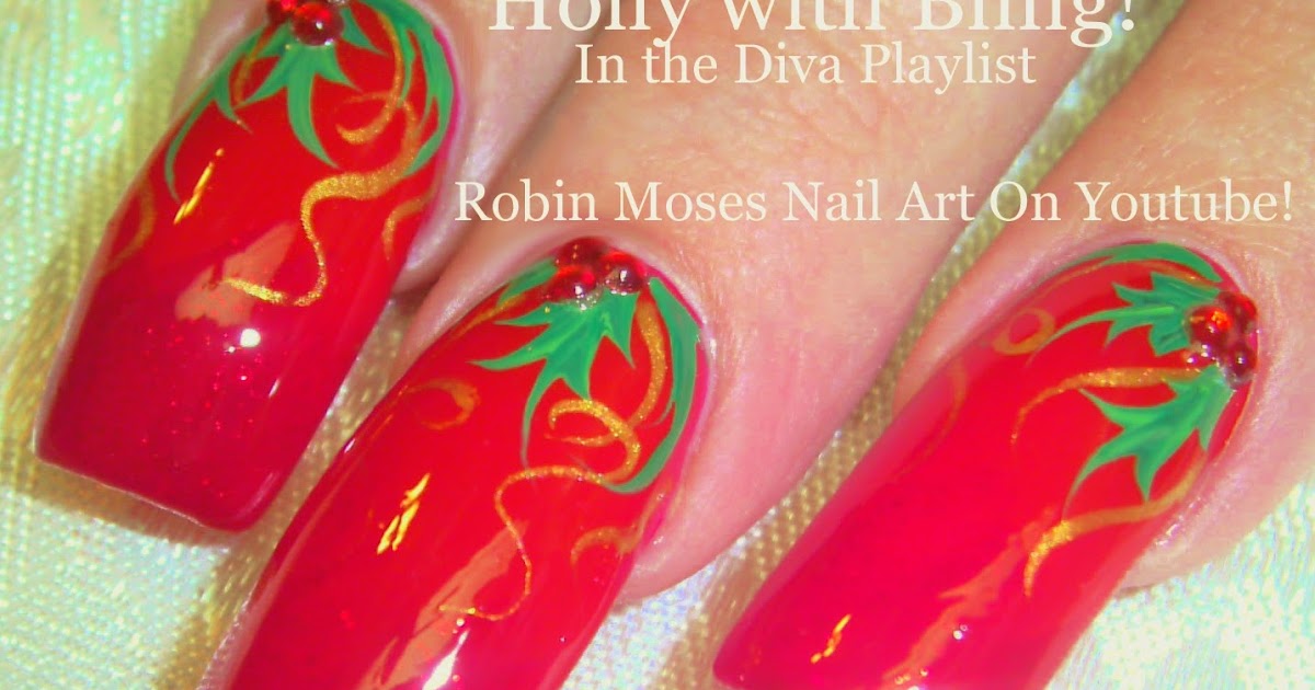 9. Holly Leaf Nail Art Tutorial - wide 6