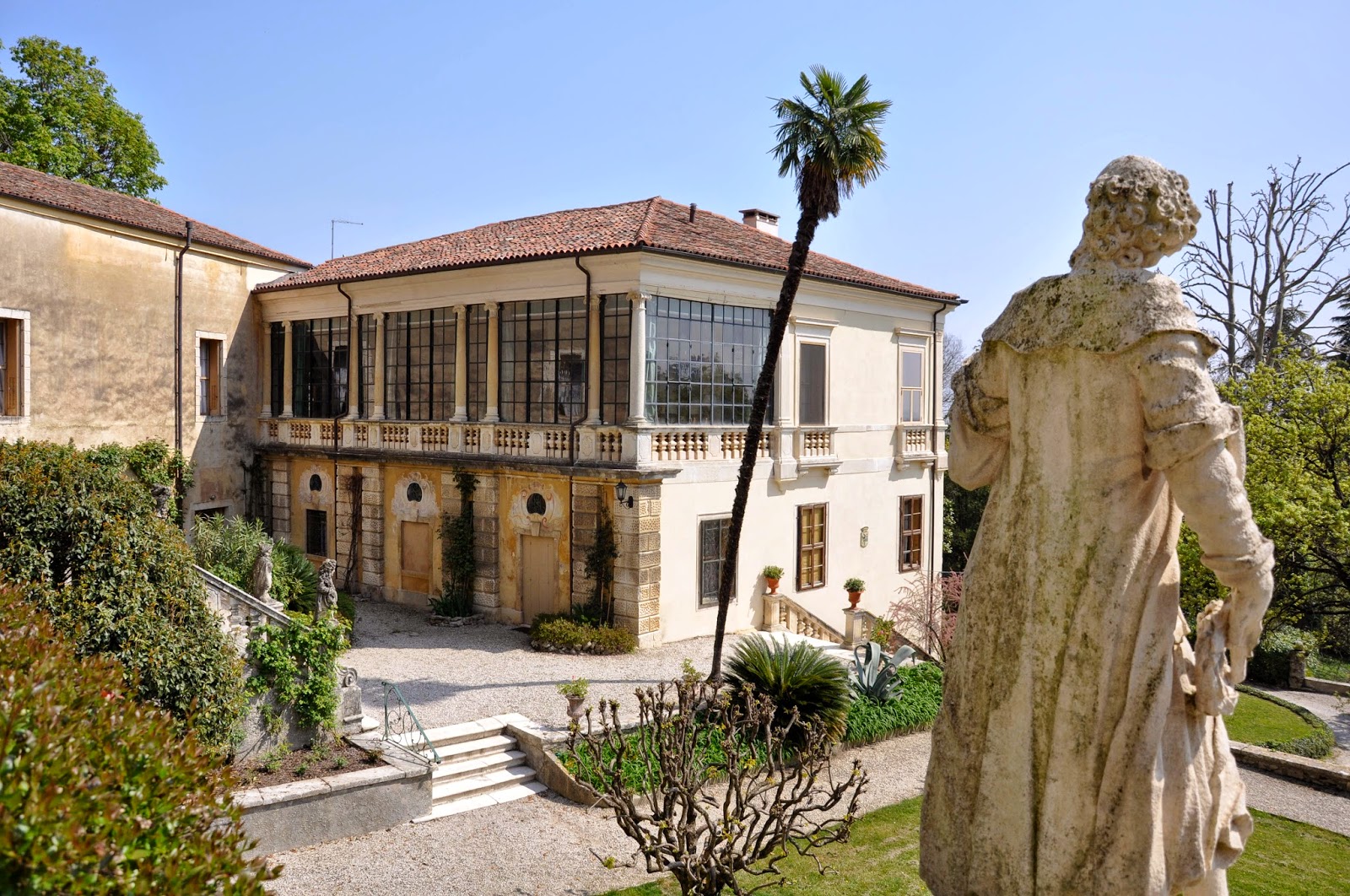 A view of the main house in the park of Villa da Schio, Costozza A view of the main house in the park of Villa da Schio, Costozza