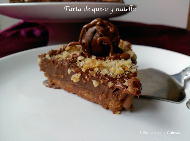 Tarta De Queso Y Crema De Chocolate
