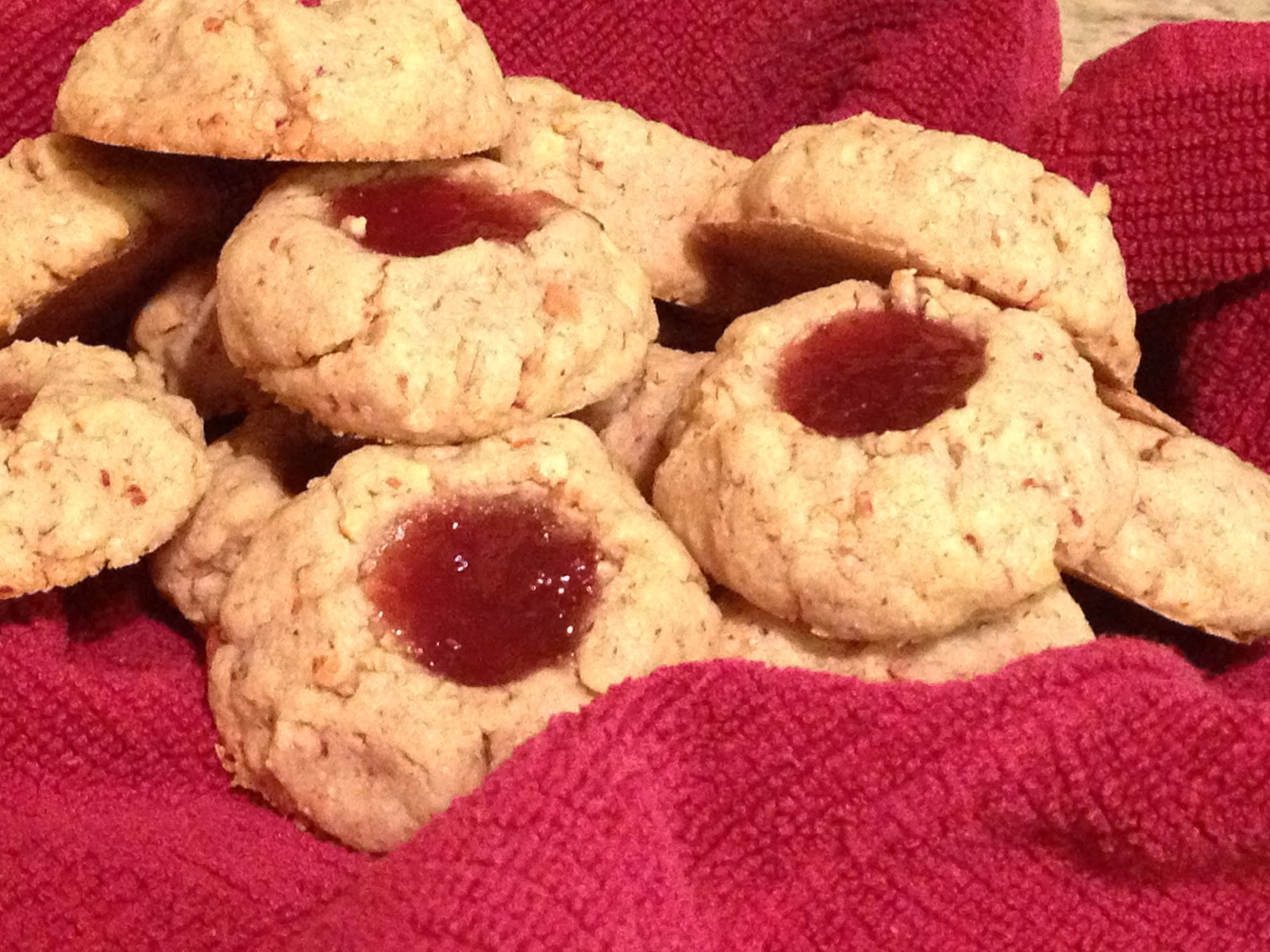 The Nerdy Chef Passover Almond Thumbprint Cookies