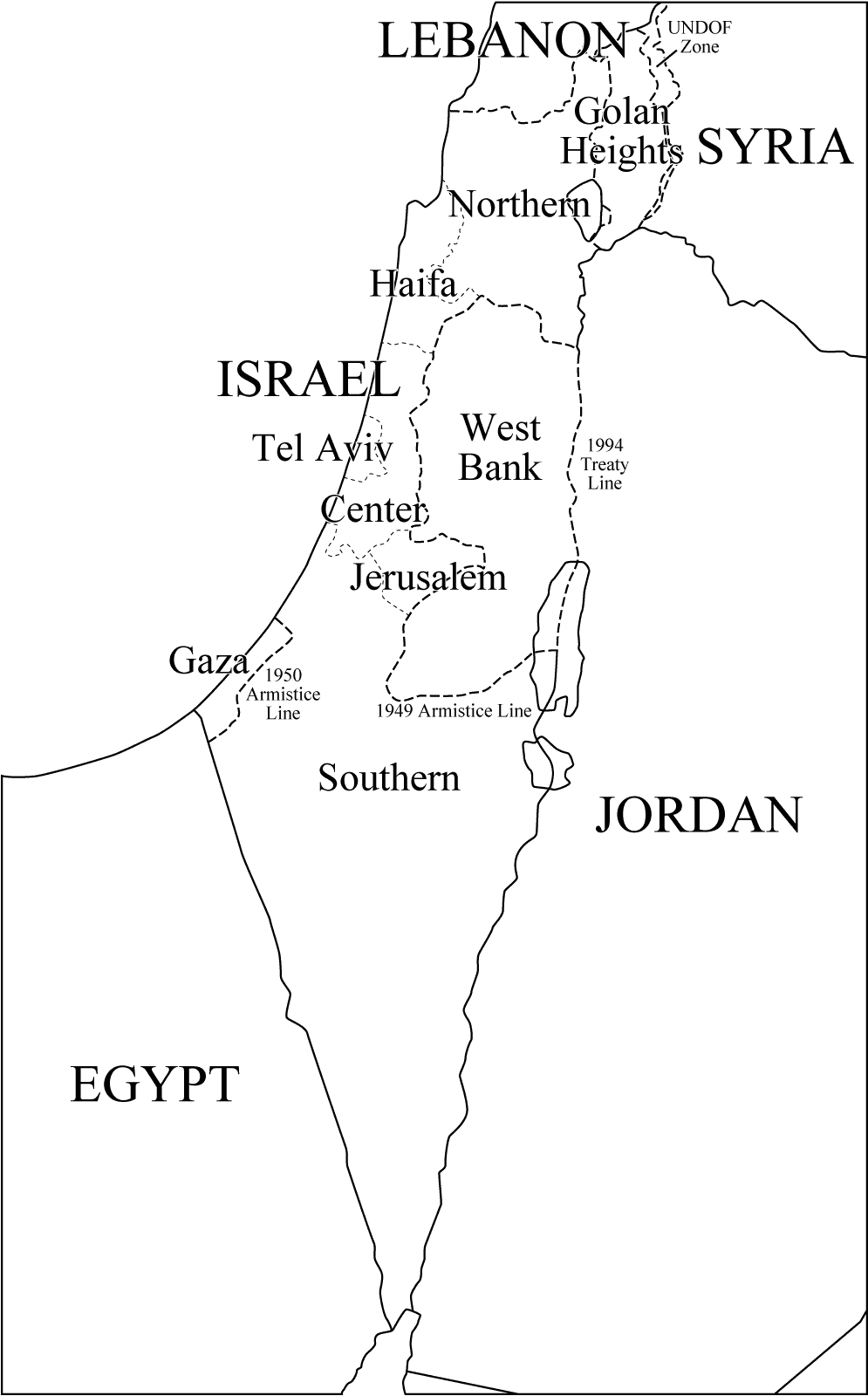 Israel syrien landkarte 1861 Map